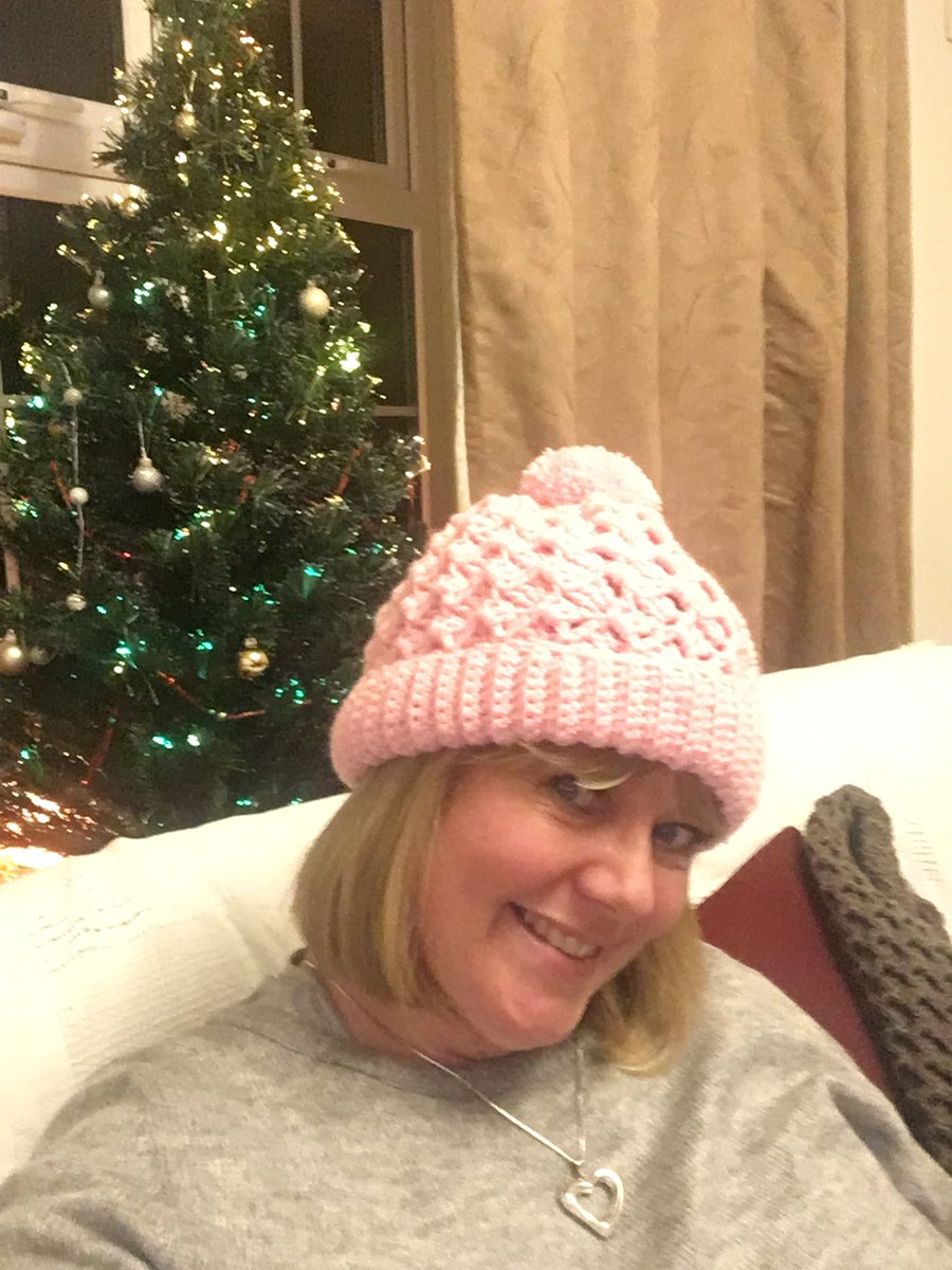 DawnLoweActress's tweet photo. Currently crocheting my 2nd Woollie / bobble hat! Did well with the first one - really pleased with it. What do you think of my first bobble hat @KathySomerset #Crochet #oldskills #traditionalskill #firstattempt #bobblehat https://t.co/shegg9dt5b