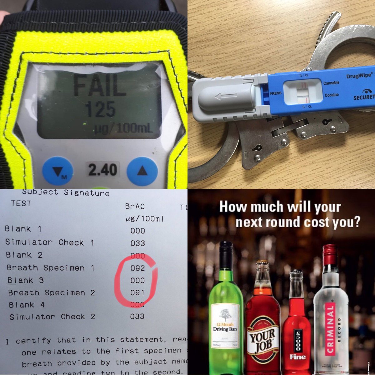 Last night Team C in #Telford took 5 incapable drivers off the road!

1 tried to get out of the car with the seatbelt still on 🤦🏻‍♂️

3 #Arrested for #DrinkDrive
2 #Arrested for #DrugDrive

5 in the cells
5 off to court
5 driving bans pending
5 less idiots on the road

20450
#Fatal4