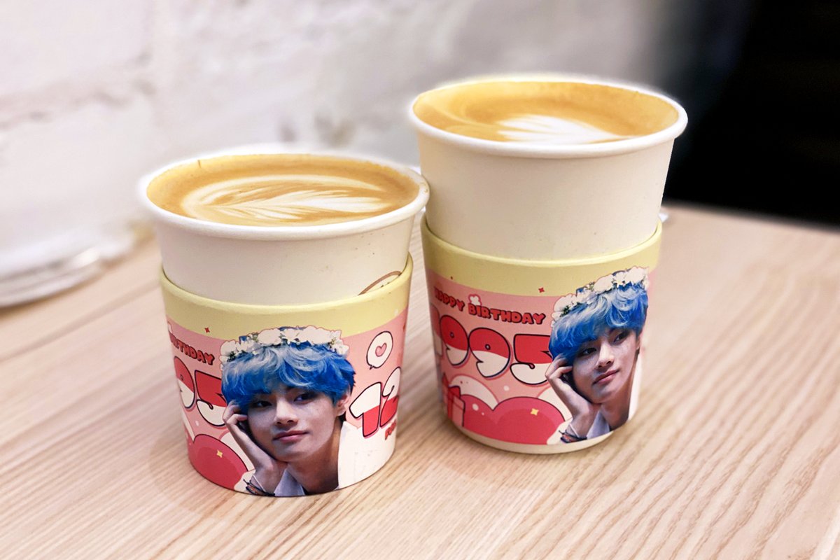 deniseeatsfood's tweet photo. Went to the BTS Taehyung birthday cafe event at Bloom Cafe this morning, and it was beautiful! Thank you to @kthinheaven, @taesvly, and @loveaffection_V for making this event possible! HAPPY TAE DAY! ๐๐ฅฐ #TaeInThe6ix https://t.co/P1WS3DmVCg