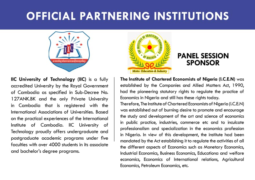 lwbdevcentre's tweet photo. We are proud to announce that the Prestigious Institute of Chartered Economist of Nigeria will be Sponsoring a Panel Session in April, 2020 at the Leaders without Borders Annual Business Summit / International Honors.

"MEET THE OFFICIAL PARTNERING INSTITUTIONS"

#lwbibsdubai2020 https://t.co/3M62cTrir2