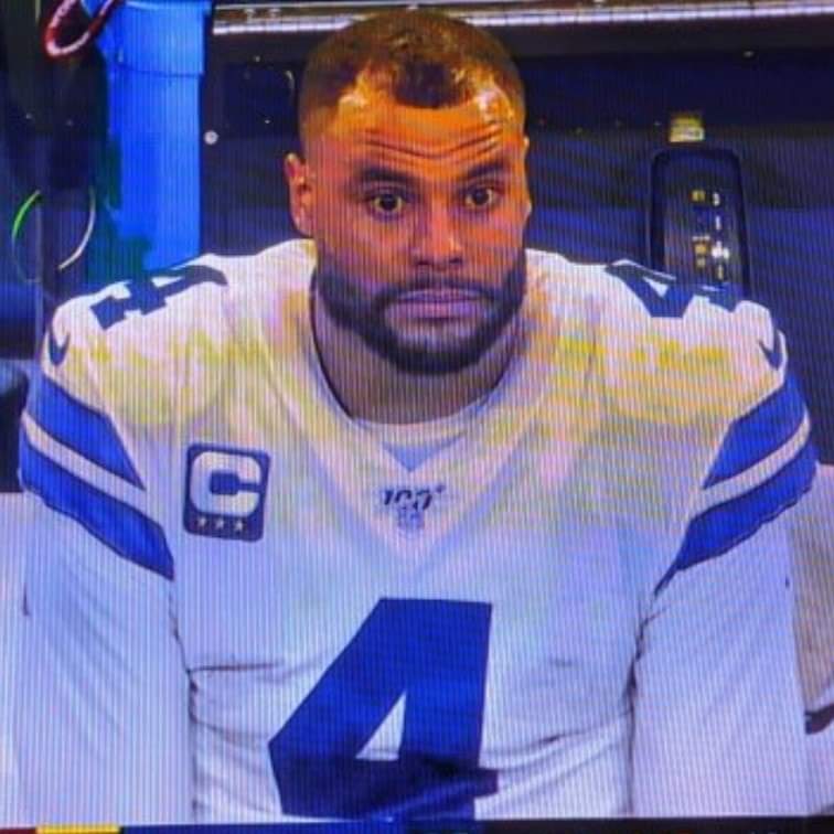 sirgimpy's tweet image. Dak summing up Cowboys fan in one image this season. #CowboysNation #Cowboys #cowboysfans
