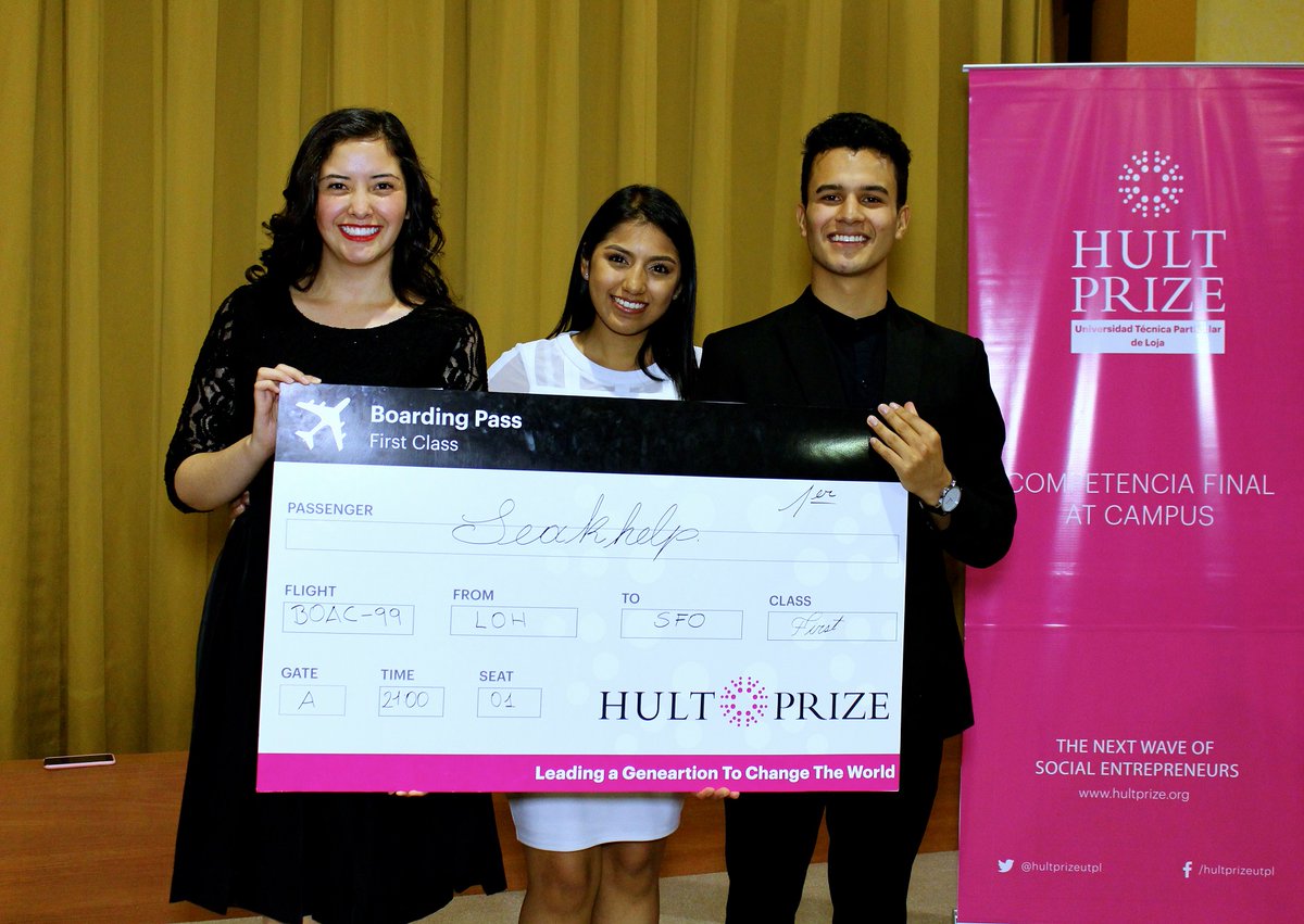KentraTD's tweet photo. 📍💡 Evento #HultPrize #UTPL 2019
Este Diciembre el Coordinador del Grupo de Investigación #CONSYS, Carlos Calderón formó parte del Jurado preliminar del evento anual @HultPrizeutpl.
Un éxito total, 70 equipos, 6 finalistas y felicitaciones al equipo ganador #SeakHelp. https://t.co/fcaaaMZOpy