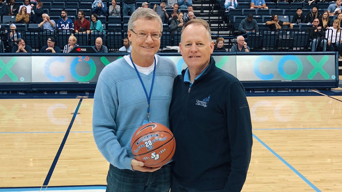 usdmbb's tweet photo. 👏👏👏 today's Torero Legend, John Prunty!

Leader on the program's first NCAA Tournament team in 1984

#GoToreros https://t.co/hcBbEtlQyM
