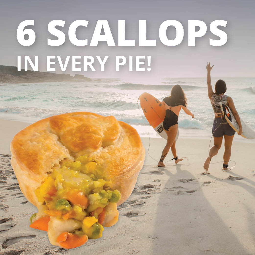 Banjo'sBakery on Twitter "6 tender Tasmanian Scallops in every pie