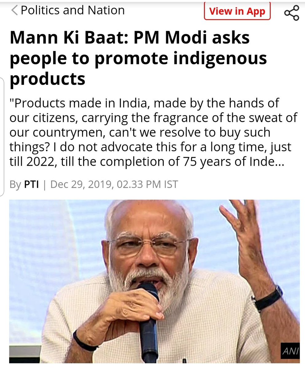 RevatiKaattil's tweet photo. 🤡 Mont blanc pen
🤡 Bvlgari glasses
🤡 Movado watches 
🤡 Maybach glasses
🤡 Monogrammed suit by UK company

...are some of the products made in India! #ModiLies
#DisasterCalledModi 
#MannKiBaat https://t.co/i7hGW7JOfS