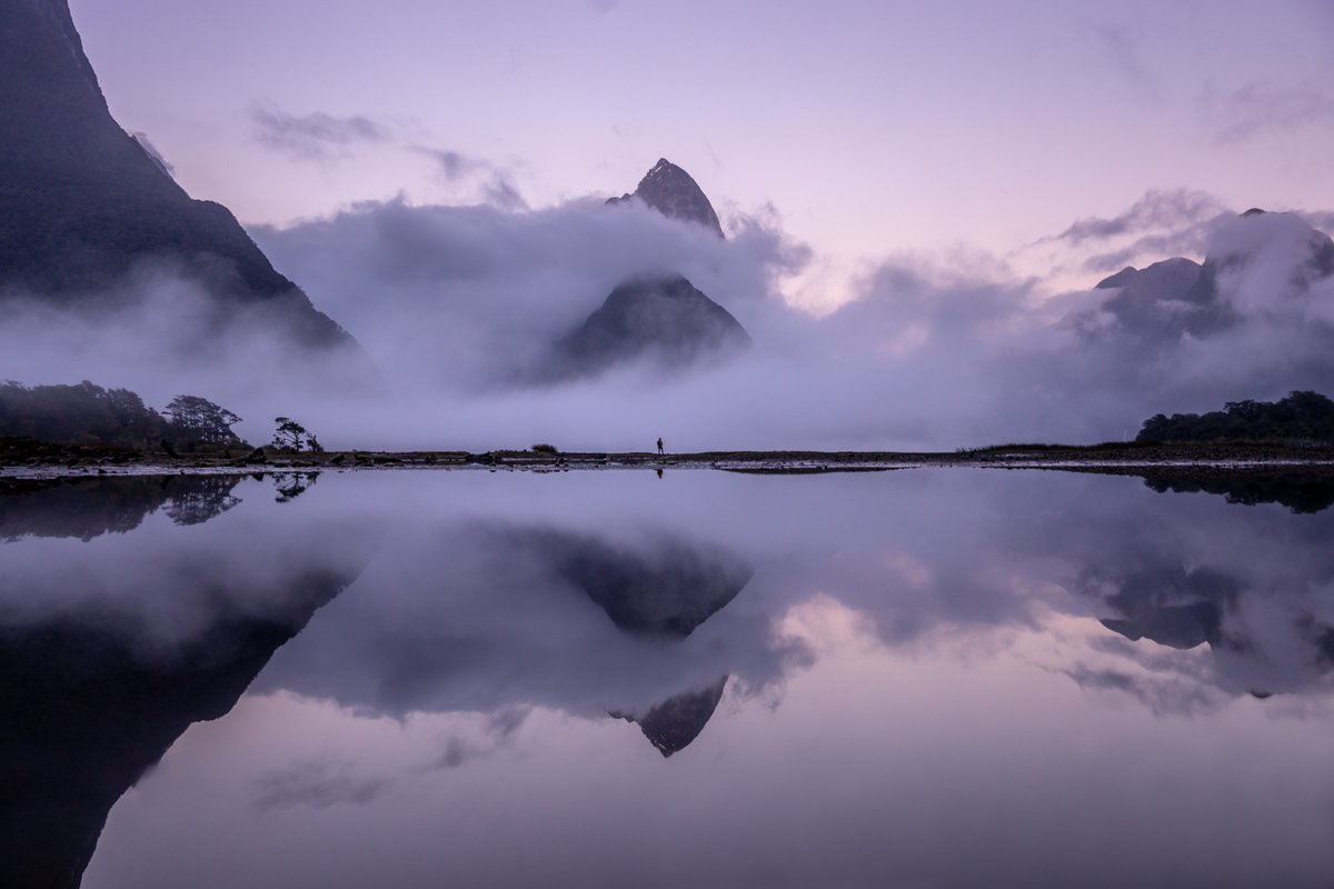 My favourite photograph of 2019 and probably one of my favourite mornings ever! We stood in complete awe of this scene in Milford Sound in New Zealand just before sunrise. And a huge #HappyBirthdayTaehyung I saved this one for today! #HappyVDay