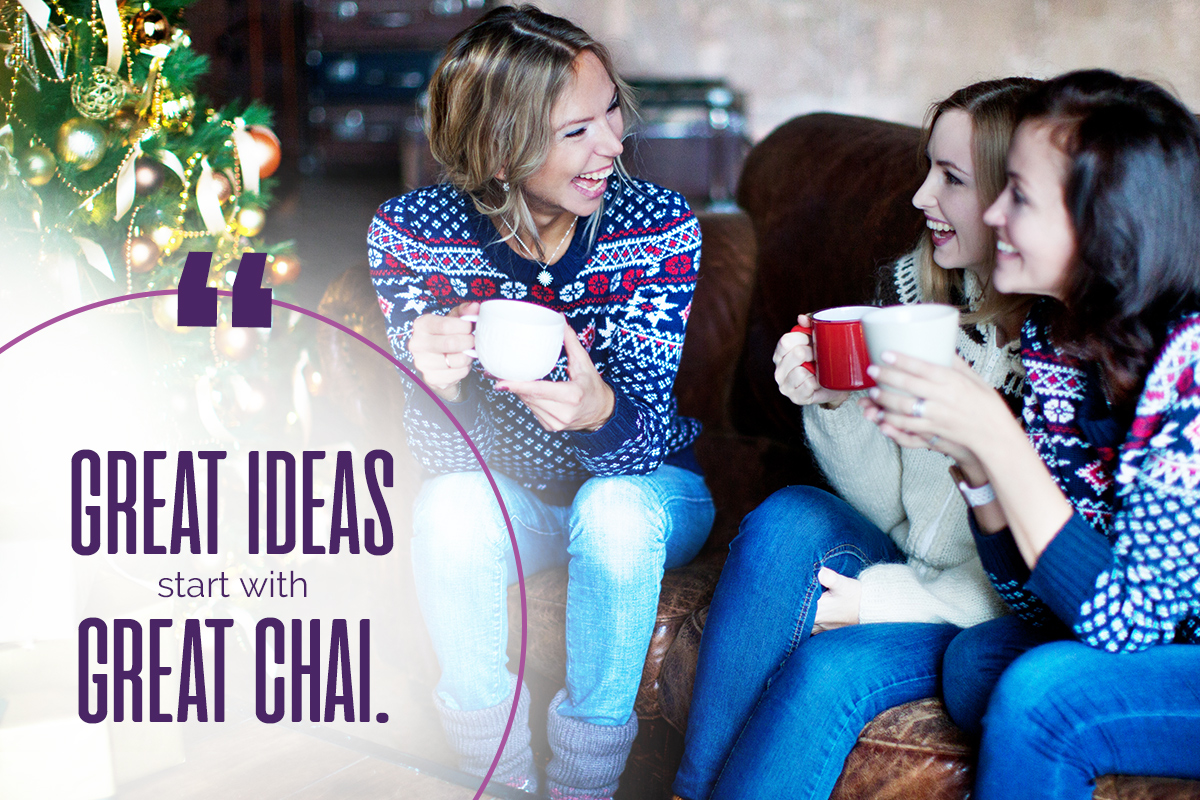 Pour some chai and think about all the great things the new year will bring. #inspiration