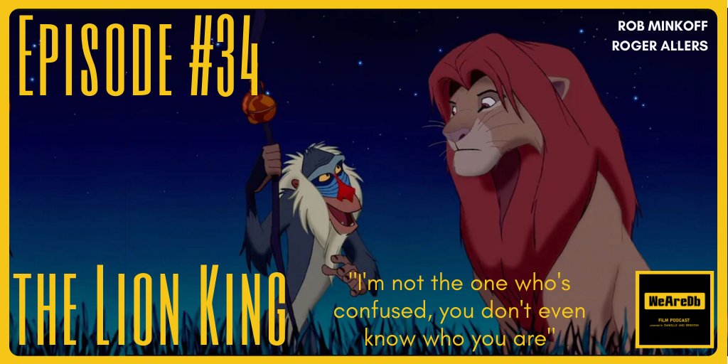 'The Lion King' (1994), rated as the #34 movie on the IMDb. Episode available now, wherever you get your podcasts!
ow.ly/d7hG50sawFt
#IMDb #MoviePodcast #LionKing #JamesEarlJones <a href="/Jon_Favreau/">Jon Favreau</a>