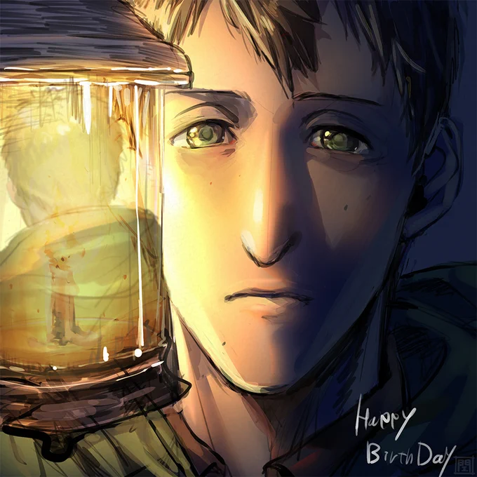 彼の背を見続けた男 お誕生日おめでとう…!!
#ベルトルト生誕祭2019 