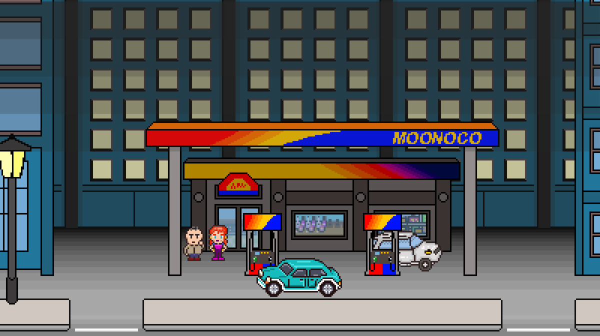 OtosanGame's tweet photo. Gassing up downtown #pixelart #indiedev #newSNESmusic #SixEngine https://t.co/PACFbSoymh