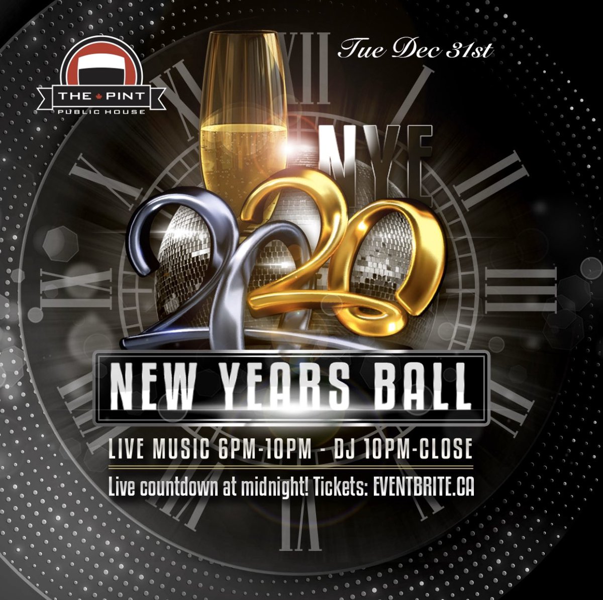 Join us as we ring in a new decade! Live music from 6:00-10:00 followed by a DJ from 10:00-close! 🎊 🥂
.
.
.
#pinthalifax #pintpublichouse #pintnation #newyearseve #2020 #eatdrinkrepeat