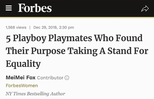 CandidCandace's tweet photo. Thank you @Forbes for sharing my story, along with my #PlaymateSisters! (#Playboy, thank you for featuring me in #theequalityissue !) Read article by @MeiMeiFox here: https://t.co/1LrrJtieYw https://t.co/dCfDfljl1S