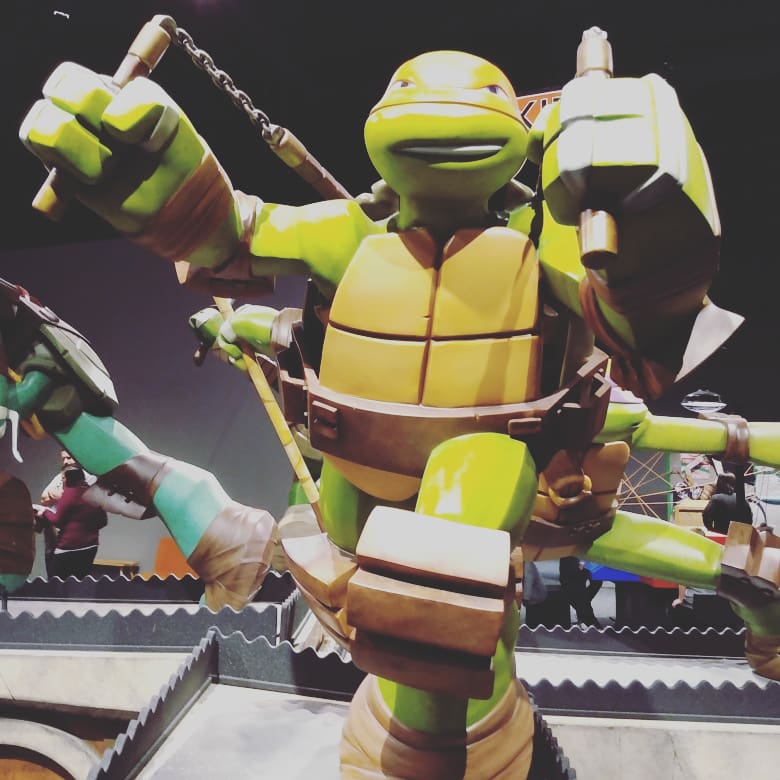 GertrudeBrooke's tweet photo. #Grownupfieldtrip reminds us that @COSI is for young and young at heart.
#ExploreOhio #NinjaTurtles #TMNT #ExploreColumbus #ScienceMuseum #Ocean #StreetOfYesterday #Progress https://t.co/v7oaLLsWgk