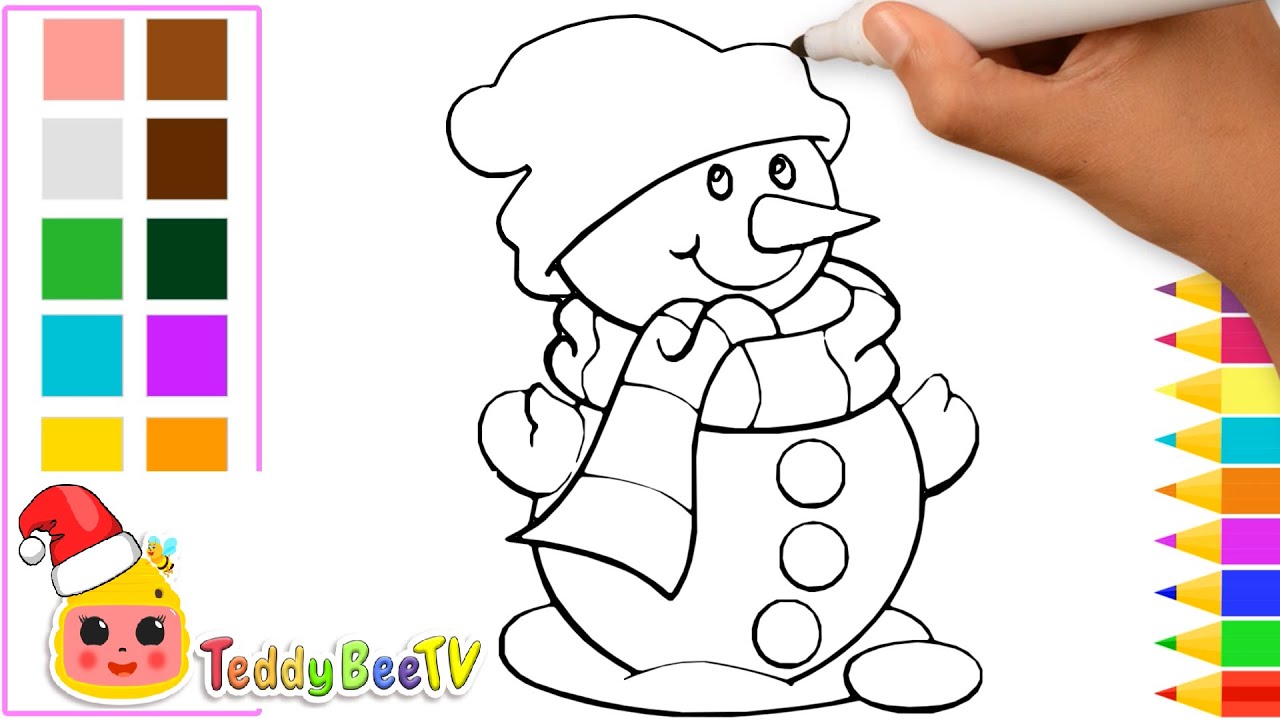 How to Draw a Snowman Easy ❄️Christmas Holiday Squishmallows - YouTube