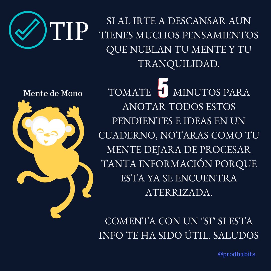 DisciplinaCons's tweet photo. Hola, usa este tip para vaciar tu mente y poder tener tranquilidad y una mejor calidad de sueño, déjame un comentario para saber que te pareció.👍
#mentedemono #calmarlamente #saludmental #cuidomimente #pazmental #vidaplena #vidaplenahoy #dormir #descansar #dormirmejor https://t.co/SofLbAFDZl