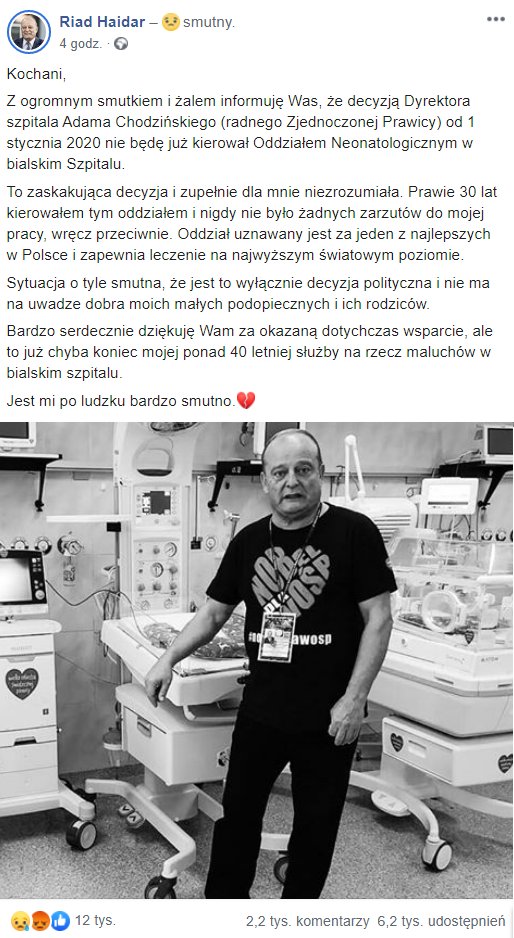 boryspandov's tweet photo. Poseł @KObywatelska Riad Haidar stracił stanowisko ordynatora w szpitalu ponieważ ma odmienne poglądy od PiS.
https://t.co/NRMzck83qY
#piskomuna #SilniRazem #wstyd #skasujpis #Lewica #Biała #Podlaska #blog #bloggerswanted #polityka #rt https://t.co/ieoIo5LXPs