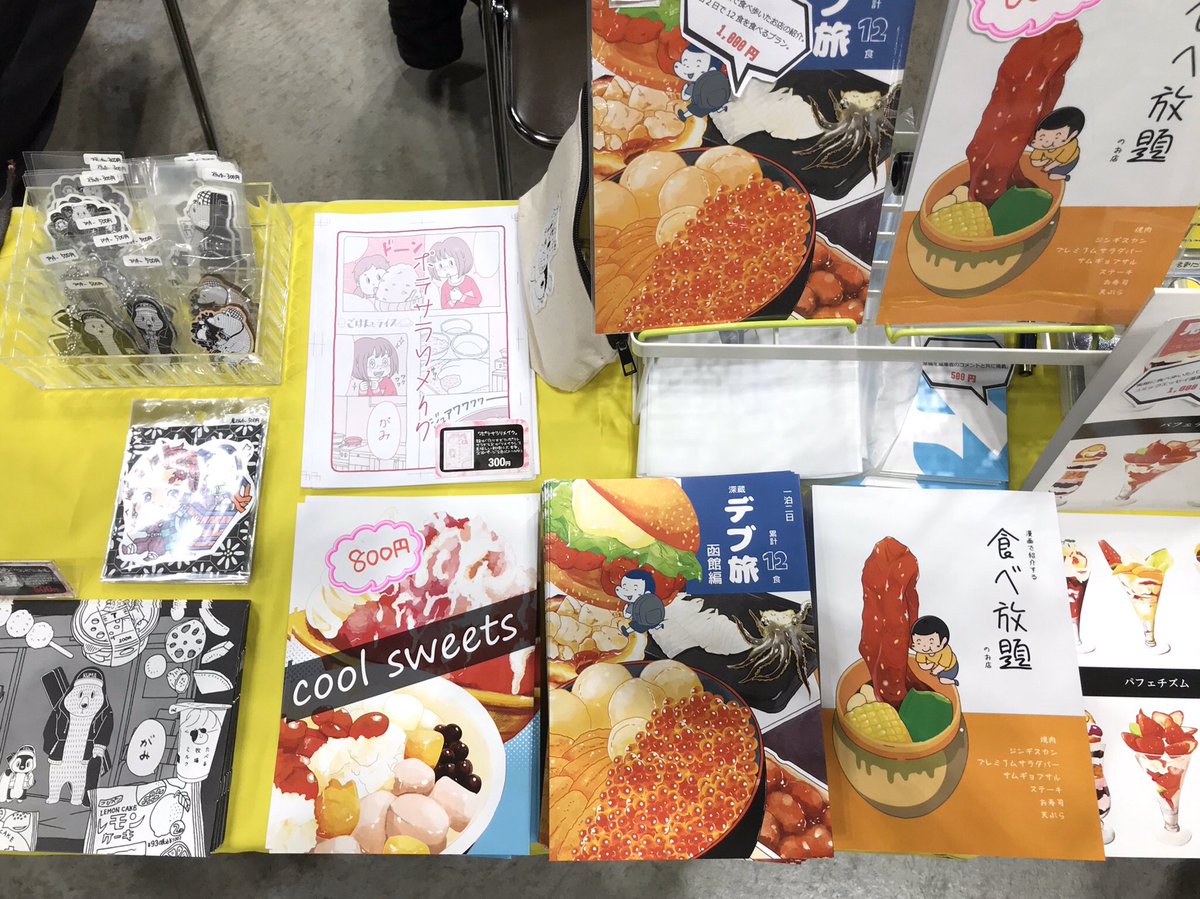 設営完了!南館すごく快適〜南館4Fヌ32a「ごはんとライス」にて頒布します♪よろしくお願いしますー
本の他にステッカー、アクキーなどあるよ
#コミケ
#ごはんとライス
#鬼滅の刃 