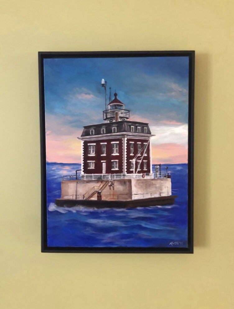 One of my final commissions for 2019 made it to its new home in CT just in time for the holidays. *
*
*
*
*
#artofkason
#artcommission #artlife #commission #NewLondon Ledge #Lighthouse #connecticut