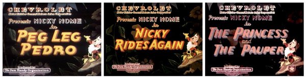 Which leads me to the strangest part of the Jam Handy oeuvre...From 1936-38 Jam Handy produced a series of animated films for Chevrolet following the adventures a gnome named Nicky Nome. The plots featured Chevy cars saving Nicky and other characters from some evil villain.