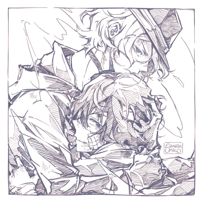 The calm in the storm. | #Soukoku #双黒 #太中 
