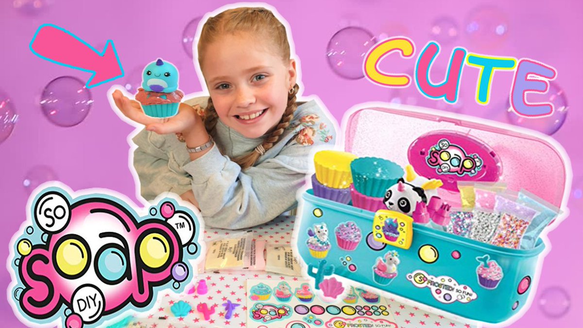 MMoonicorn's tweet photo. Check out my latest video over on YouTube โญ I try out the So Soap DIY case!!! How did my DIY soaps turned out? ๐ @CanalBrands #sodiy #craftkit #NewVideo #toyreview #soap #toys #sosoapdiy #toytester #youtubekids #mayamoonicorn https://t.co/9nJAfhLKiD