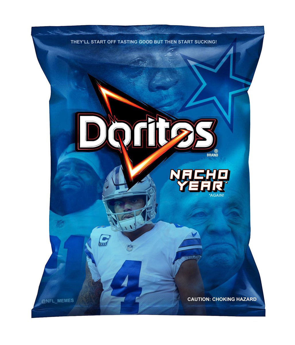 Grootiez's tweet photo. I’m sorry, #CowboysNation. Doritos?

#DallasCowboys #DallasSucks #CowboysSuck #FireGarrett #FireJasonGarrett #DallasIsGoingDown #DallasCowgirls #Eagles #PHIvsNYG #Eagles #GoBirds #FlyEaglesFly #PhillyPhilly #PhillySpecial https://t.co/KEG5Bt2ega