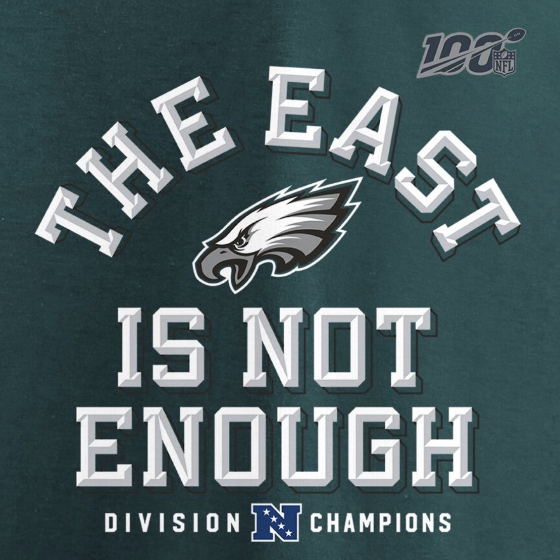 The Eagles are the 2019 NFC East Division Champs! #FlyEaglesFly