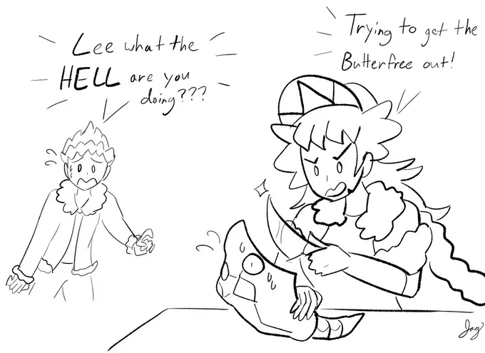 the stupidest idea popped into my head so naturally I had to draw it 