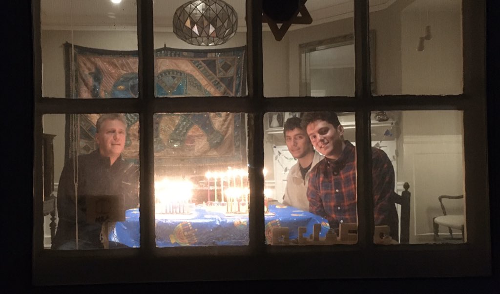 #ShareTheLight.  Stand up to hate.     Happy 8th night of #Hanukah in #stlouis.