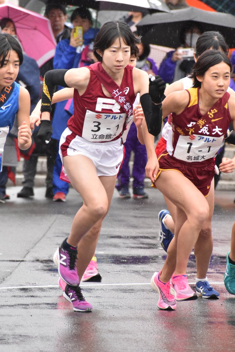 立命スポーツ編集局 公式 陸上競技部 19全日本大学女子選抜駅伝競争 於 富士山本宮浅間大社前 富士総合運動公園陸上競技場 1区 田中綾乃 4 13 10 8位 エースの佐藤成葉に襷が渡る