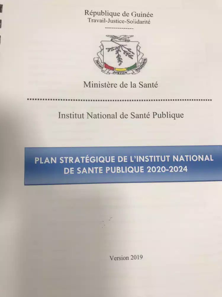 inspguinee's tweet photo. Validation technique aujourd’hui du plan stratégique de développement de l’Institut National de Santé Publique (INSP). Prochaine et dernière étape : validation politique. Merci à tous pour cet accompagnement. https://t.co/Uu4fYmrtuB