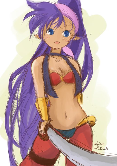 今日のシャンティさん
線を清書する余裕が無かった… 