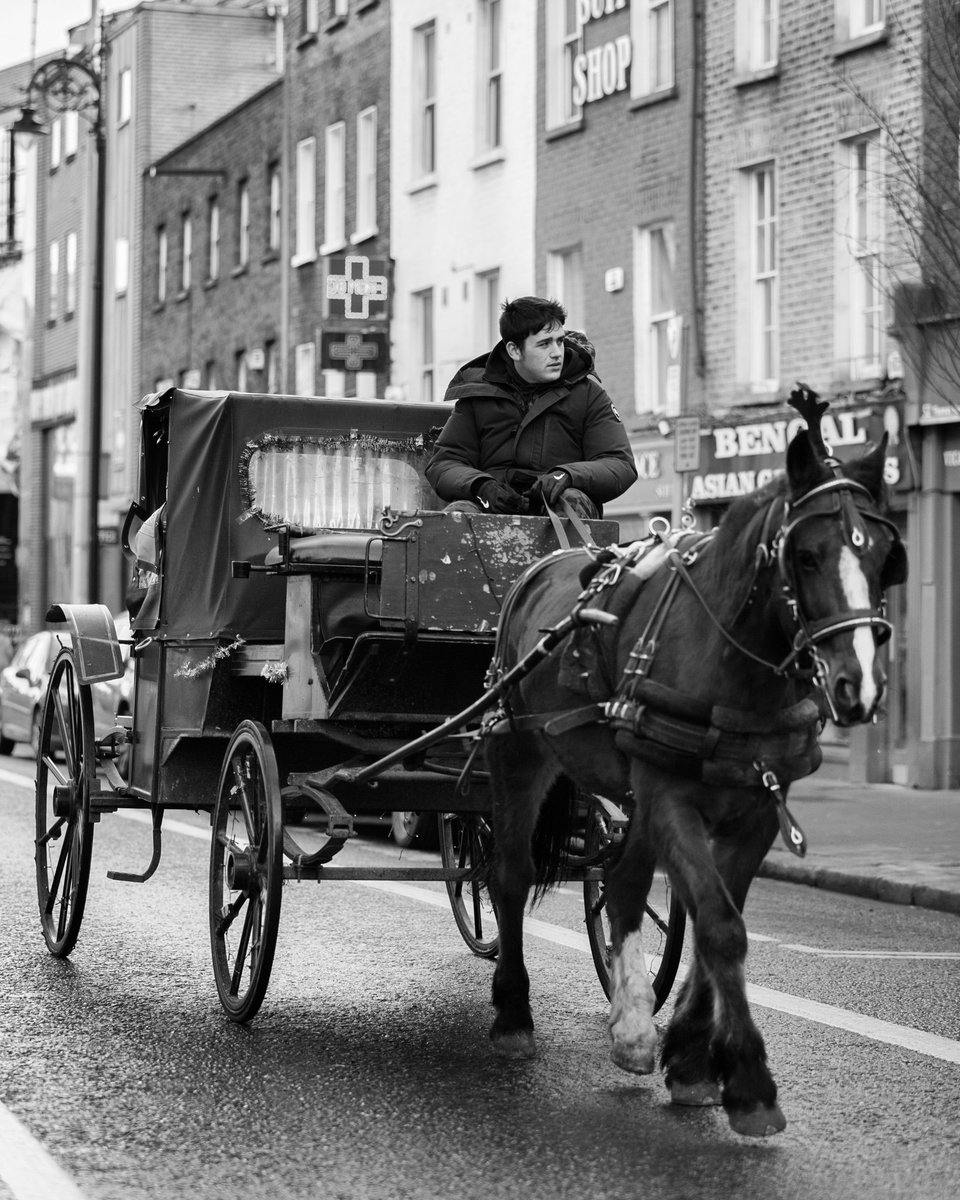 #ireland #irelanddaily #irish #dublin #travel #discoverdublin #dublincity #lovedublin #instagood #happy #visitdublin #dublindaily #dailyphoto #picoftheday #blackandwhite #canon5dsr #canon #igersdaily #streetphotography #bnw #tourism #town #urban #urbanhorse #horseandcarriage