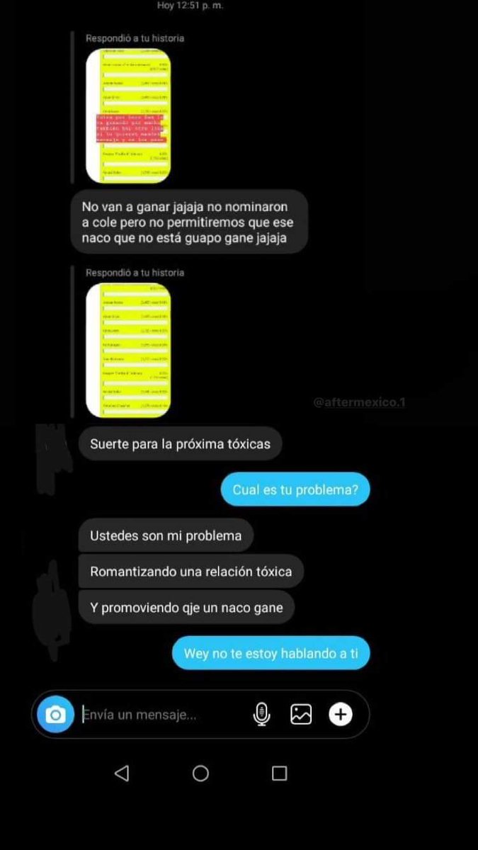 Dakxfalcone's tweet photo. Y nos llaman tóxicas a nosotras? Creo que cierto fandom no sabe distinguir la ficción de la realidad.
Cc: A quien corresponda el ss. #AfterMovie #AfterFandom https://t.co/hyXzkWbX03
