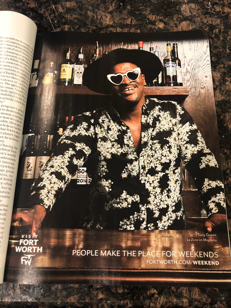 mitchwhitten's tweet photo. Congrats on your big show at the @themodernfw @hellotonygreen! (Repping here in @VisitFortWorth ad in @TexasMonthly) https://t.co/AQtwbX9rc6