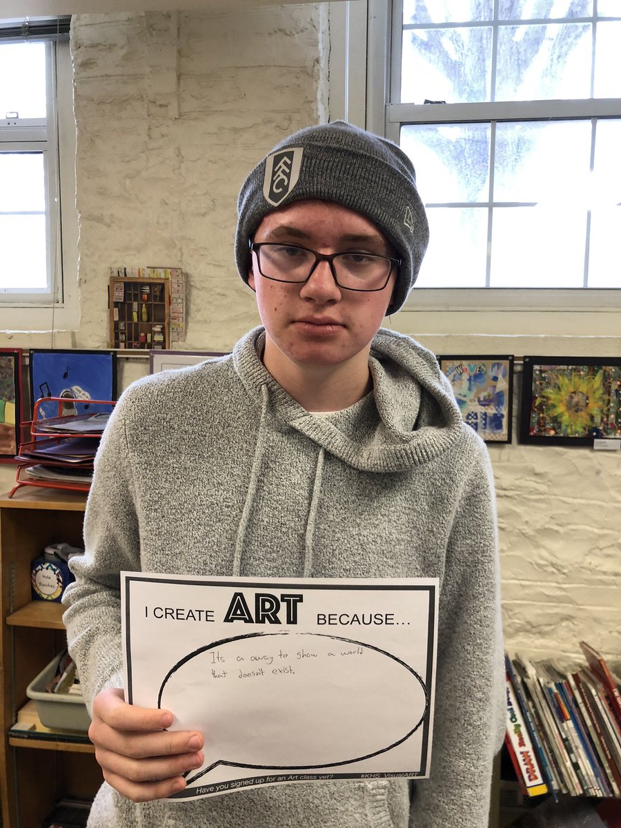 NAHS students visited <a href="/NipherMiddle/">Nipher Middle School</a> 8th grade Art Students Friday to promote KHS_VisualArt classes and answer questions about taking Art classes <a href="/KirkwoodHS/">Kirkwood High School</a> #ArtEmpowersStudents
