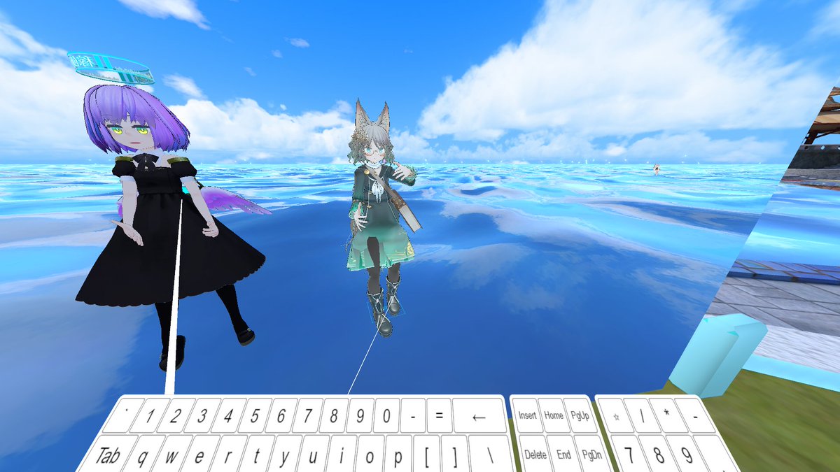 narazaka's tweet photo. #VRChat (ECO集会)
#LavenderVR (リュージュ・コスモクロエちゃんpublicにした)
#NeosVR (とりあえずカメラテスト)
#バーチャルキャスト (チュートリアル的なのしていただいた)(自撮りではない)
です。 https://t.co/fLo7LTAOt4