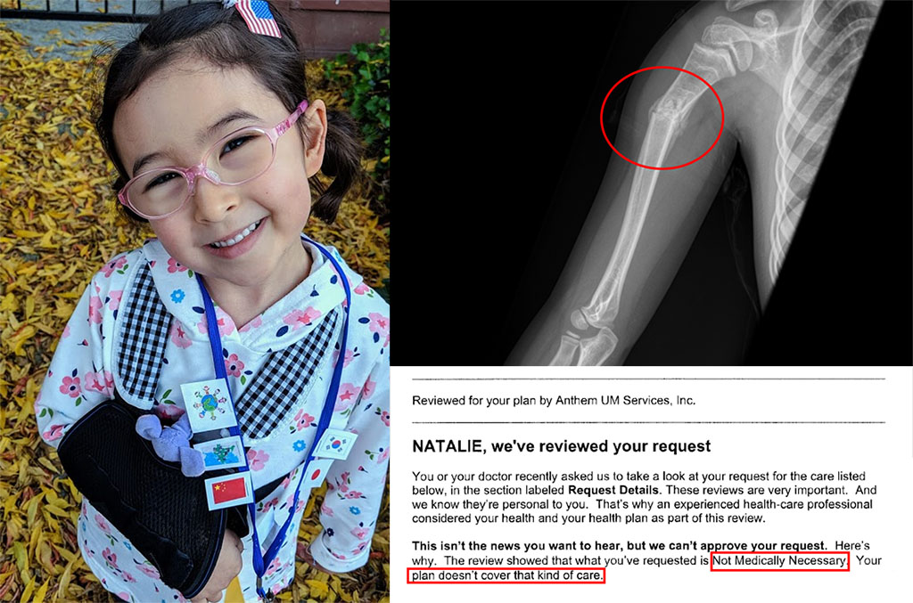 NatsMagicBones's tweet photo. @RoKhanna @BernieSanders Agree 100%.  I'm surprised they go to all that trouble, @AnthemBCBS seems to get by just fine with "Not Medically Necessary." https://t.co/uFbg8NFgMm