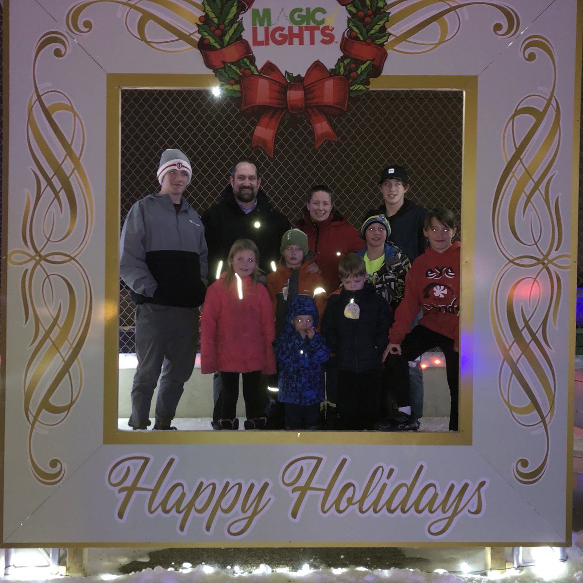 johnwtomkinson's tweet photo. Fantastic family time since returning to Alberta in preparation for Christmas. Out at the lights around Edmonton and taking in the finale of the #YEGsingtree with friends children singing! 
It’s nice to be home for the holidays. https://t.co/AbKabhya83