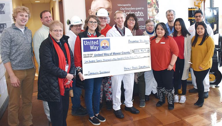 HormelFoods's tweet photo. Our team at the Austin Plant raised over $120,000 for the United Way of Mower County: https://t.co/f7rgcZ0fG5 #OneInspiredTeam https://t.co/qv90Jfjs92