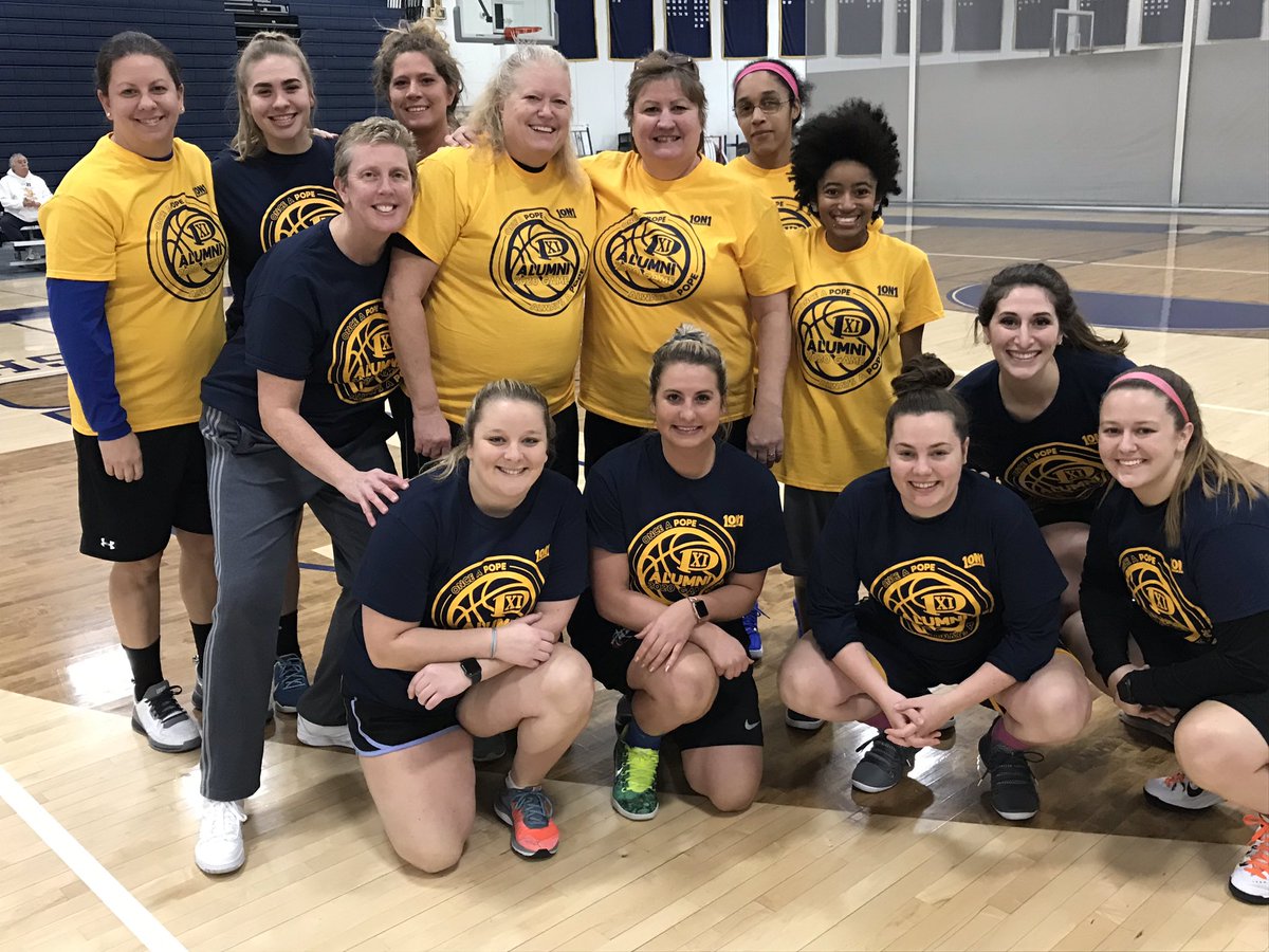 PiusXIHigh's tweet photo. The pride of Pius Basketball was on full display yesterday at our 3rd Annual Alumni Basketball Games. Thank you to all of the alums, fans and Pius faculty and students who made it such a memorable day! #urahrah #tradition #gopopes #goladypopes https://t.co/b7YChVljDH