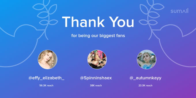Our biggest fans this week: effy_elizabeth_, Spinninshaex, _autumnkayy. Thank you! via https://t.co/kvusDRAuAb<a href="/tag/depressionfeelslike"class="tags"><span>#depressionfeelslike</span></a>