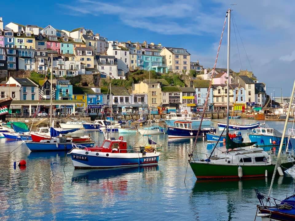 BrixhamUp's tweet photo. Merry Brixmas from the beautiful Brixham today. Neil &amp; Vixxxy (PS Even better at night 😂) 🐙🧞‍♀️ https://t.co/TZAz3JdhMw - #bluesky #december #Brixmas https://t.co/B8tswh4BgV