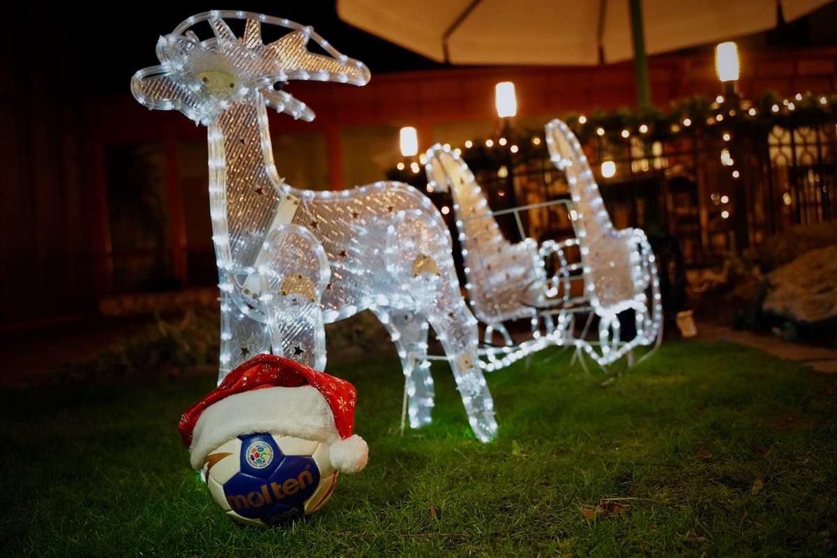SEHALeague's tweet photo. Meet Santa's new little helper 👉 one and only Miss #SEHABall 🤶🤩🎄 #SEHALeague #Gazprom #experiencehandball #SEHADecember https://t.co/olgI8UE3YA