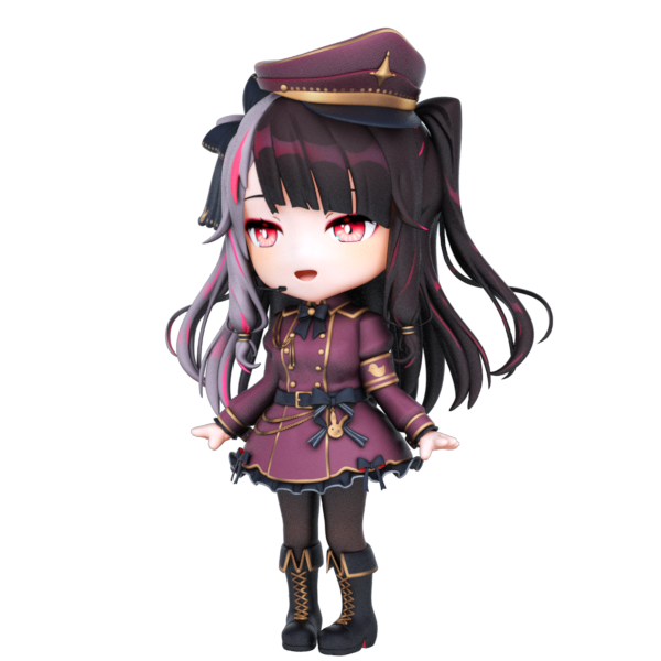 「夜見さんの新衣装?figure style 3DCG
#れなの鳥っくあーと 」|InabaTewi@にじそ07・wf2023sのイラスト