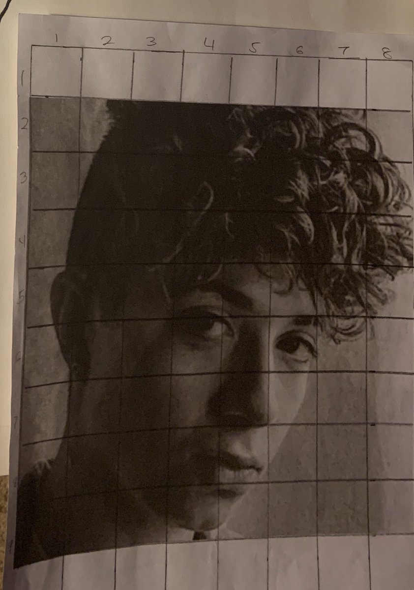 olivia_olmstead's tweet photo. Here’s a drawing of the great and wonderful Jack Avery!!! This was for a drawing club project. We drew a grid over a photo and then drew the photo on a stretched out grid. I’m really happy with how it turned out!😊 @jackaverymusic @whydontwemusic https://t.co/SnqiqCTgE4