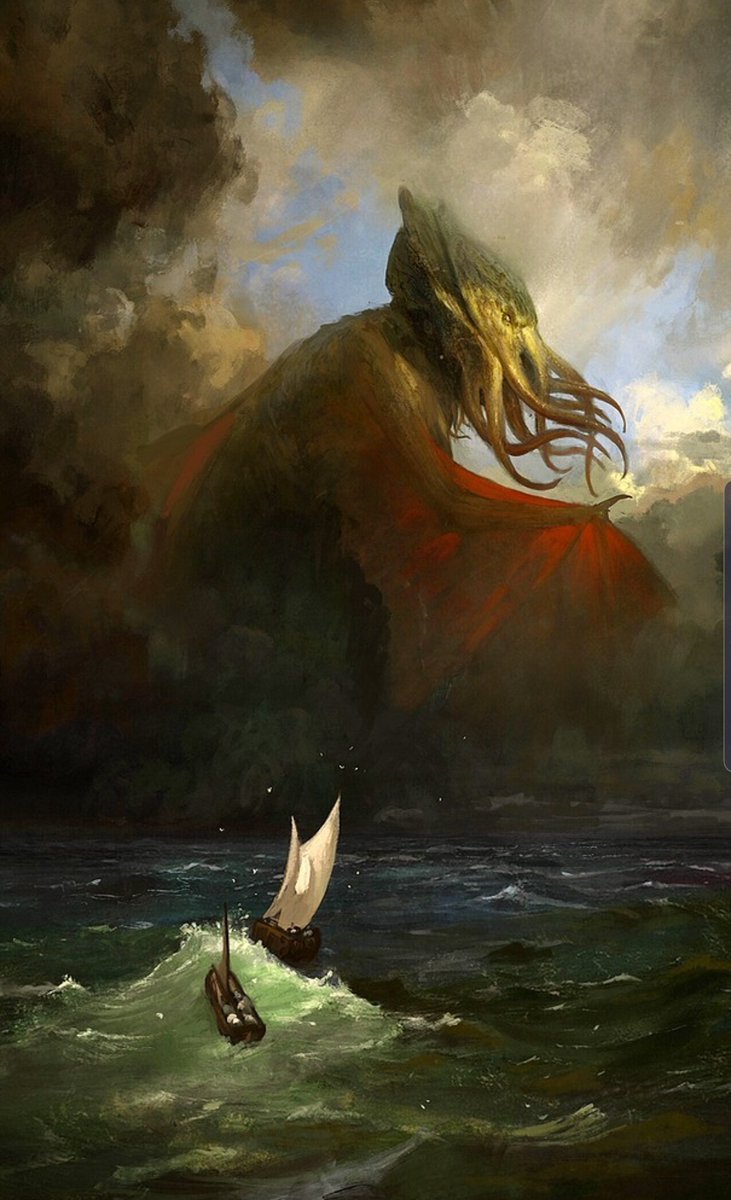 SumPunkWhoCares's tweet photo. #CthulhuArtCycle:Entry1:
Left:#AGatheringOfCthulhu:Artist:#DerangedCultist:
Right:#CthulhuRises:Artist:#BrianSels:
Delightful. I often wonder what #HPLovecraft would think of all the art that's sprung up around his fiction. https://t.co/ygvp5tOIul