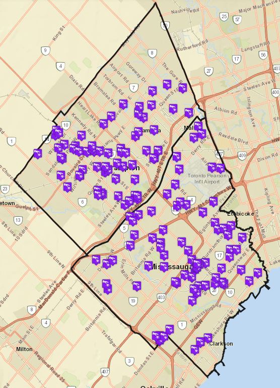 PeelPolice's tweet photo. Here is a snapshot of the reported thefts from vehicles over the last 30 days in both #Mississauga and #Brampton 

Want to see what types of crimes are being reported in your area? Visit ➡️ https://t.co/DTvpg3vXVK https://t.co/TTfj2RIyT8