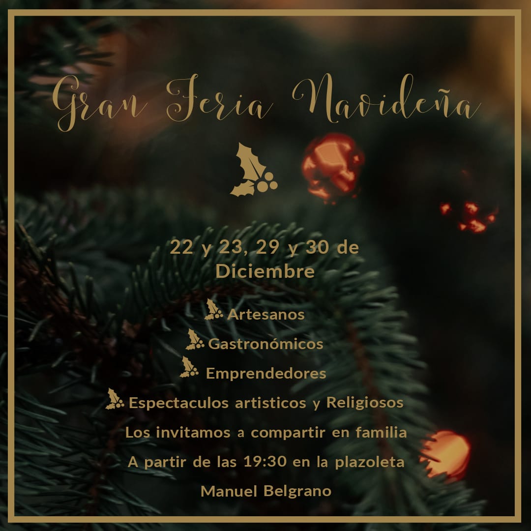 MaryPerrotta7's tweet photo. 1 Feria Navideña 🌲 Municipio de Campo Viera !!
@mariluleverberg @GermanBurger5 @herrerayflia https://t.co/jrybJEbB65
