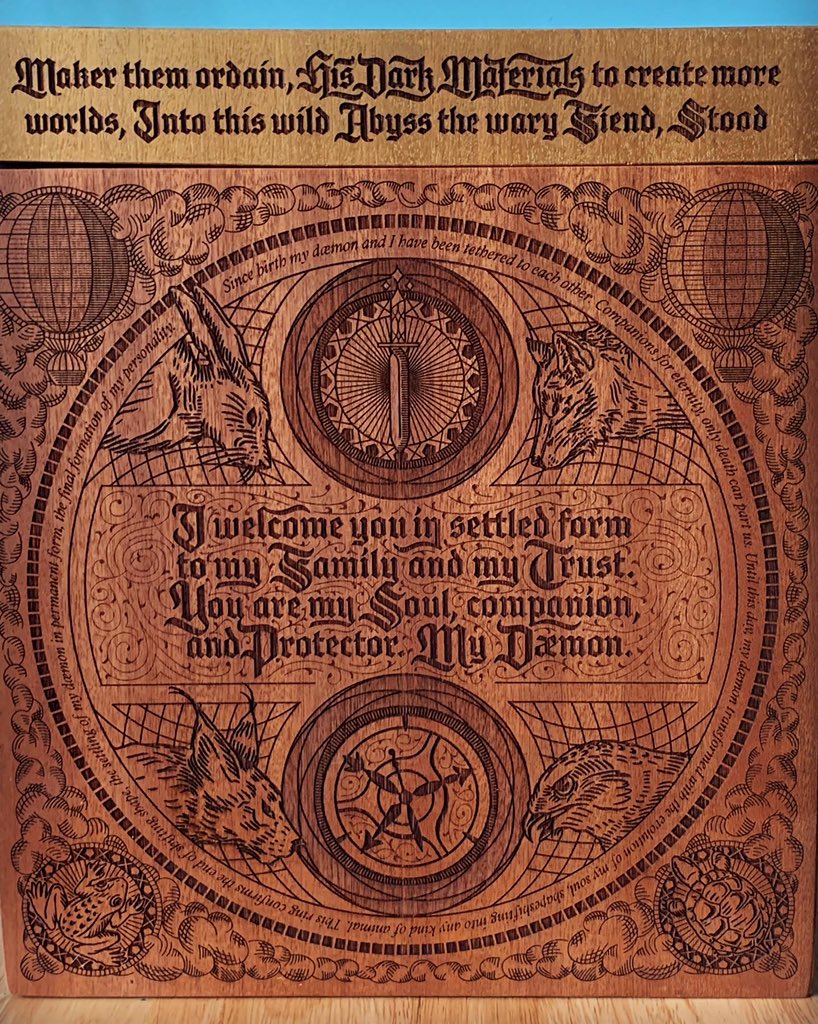 AlyssaFox's tweet photo. Woke up Friday morning to the most incredible gift from @daemonsanddust: my own personal dæmon, Thornisi!! If you haven't been watching @darkmaterials on @HBO, you still have time before the season finale tomorrow night! Thank you for the GORGEOUS gift, @daemonsanddust!! https://t.co/rr0HOS2g9d